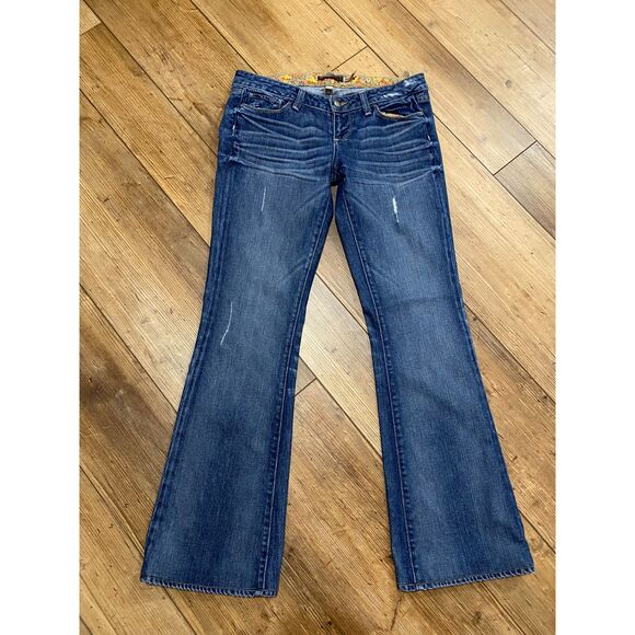 PAIGE Laurel Canyon Blue Jeans Low Rise Boot Cut 29X30 MSRP $229 - Picture 3 of 11